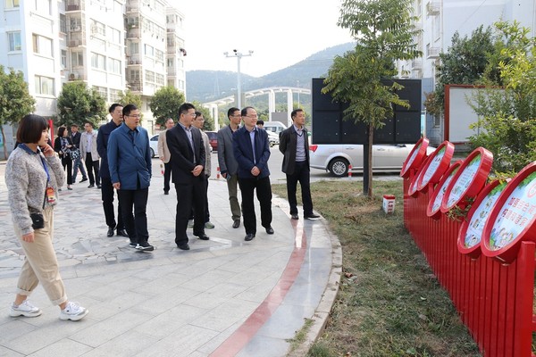 督查组在淮北市相山区滨湖社区（防震减灾科普示范社区）.jpg